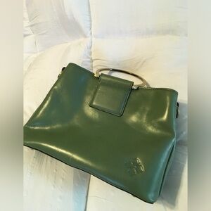 Patricia Nash Sage Green Empoli Leather Satchel